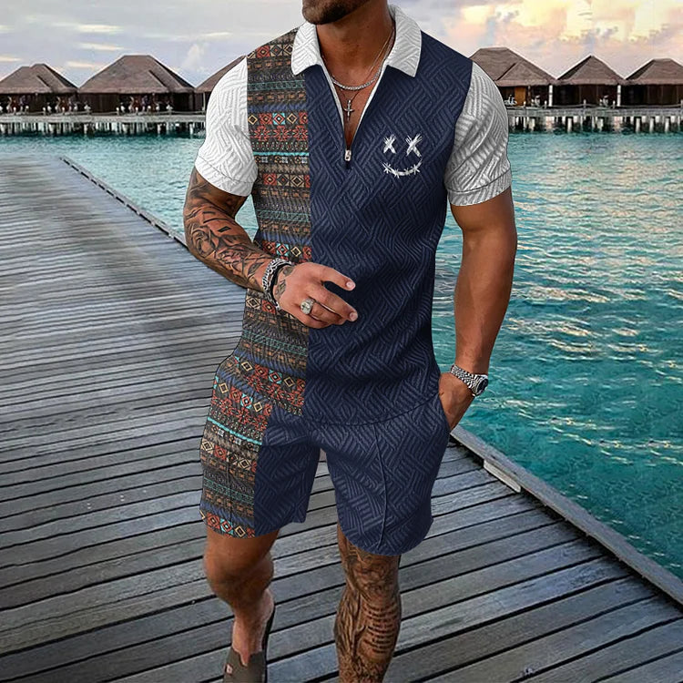 Conjunto De Verão Masculino Azure